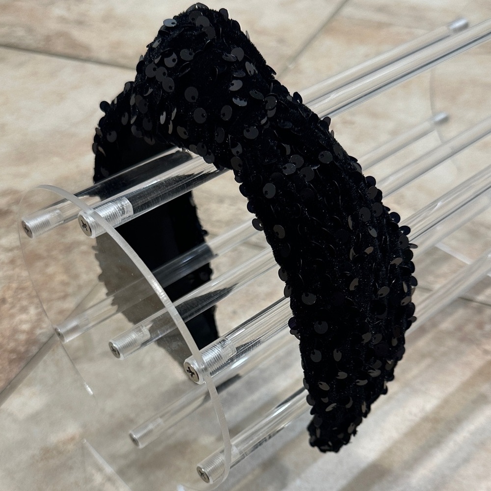 Brianna Cannon Black Sequin Headband